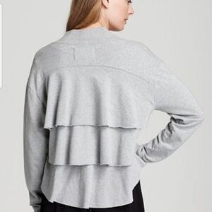 AIKO MONDINO TIERED LAYER BACK CARDIGAN SZ MEDIUM